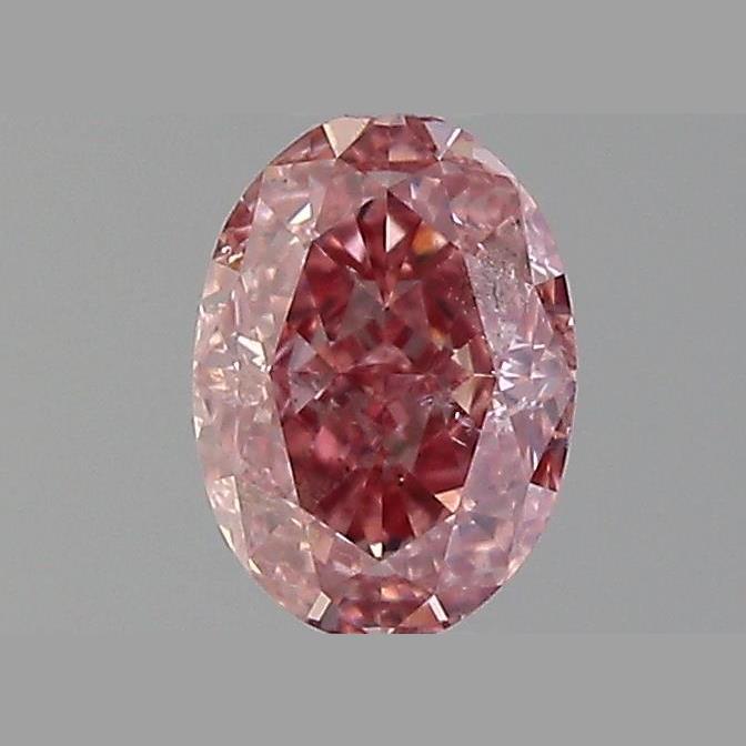 0.50 ct Fancy Intense Pink  Oval Rare Natural Diamond