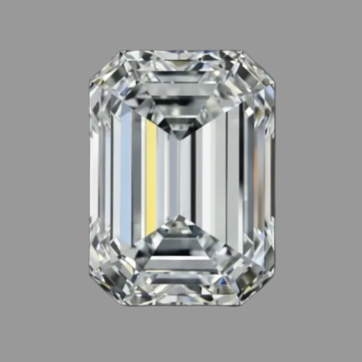 An emerald-cut diamond D VS1 .