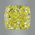 30.00 ct Fancy Vivid Yellow Cushion Rare Natural Diamond