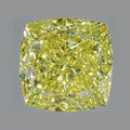 7.00 ct Fancy Vivid Yellow Cushion RARE Diamond