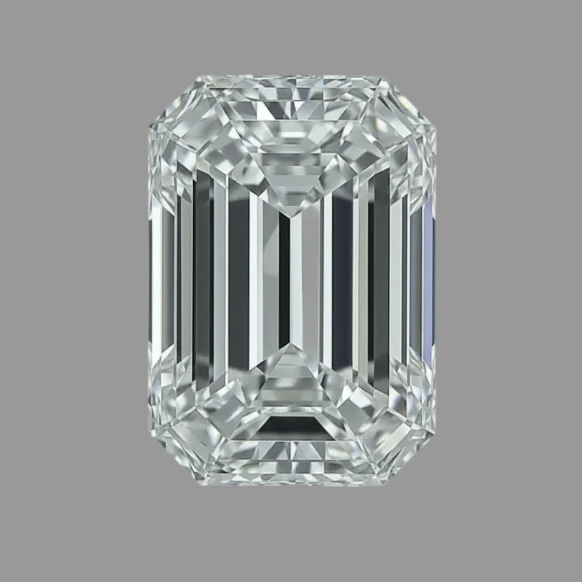 5.00 ct F VS1 Emerald GIA Graded Colorless  Rare Natural Diamond