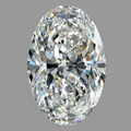 An 5.00 F IF oval-cut brilliant diamond 