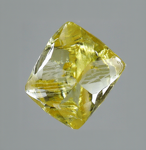 3.00 ct Fancy Vivid Yellow Emerald Rare Natural Diamond