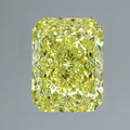 6.06 ct FancyVivid Yellow Radiant Rare Natural Diamond
