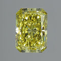 1.00 ct Fancy Vivid Yellow Radiant Rare Natural Diamond