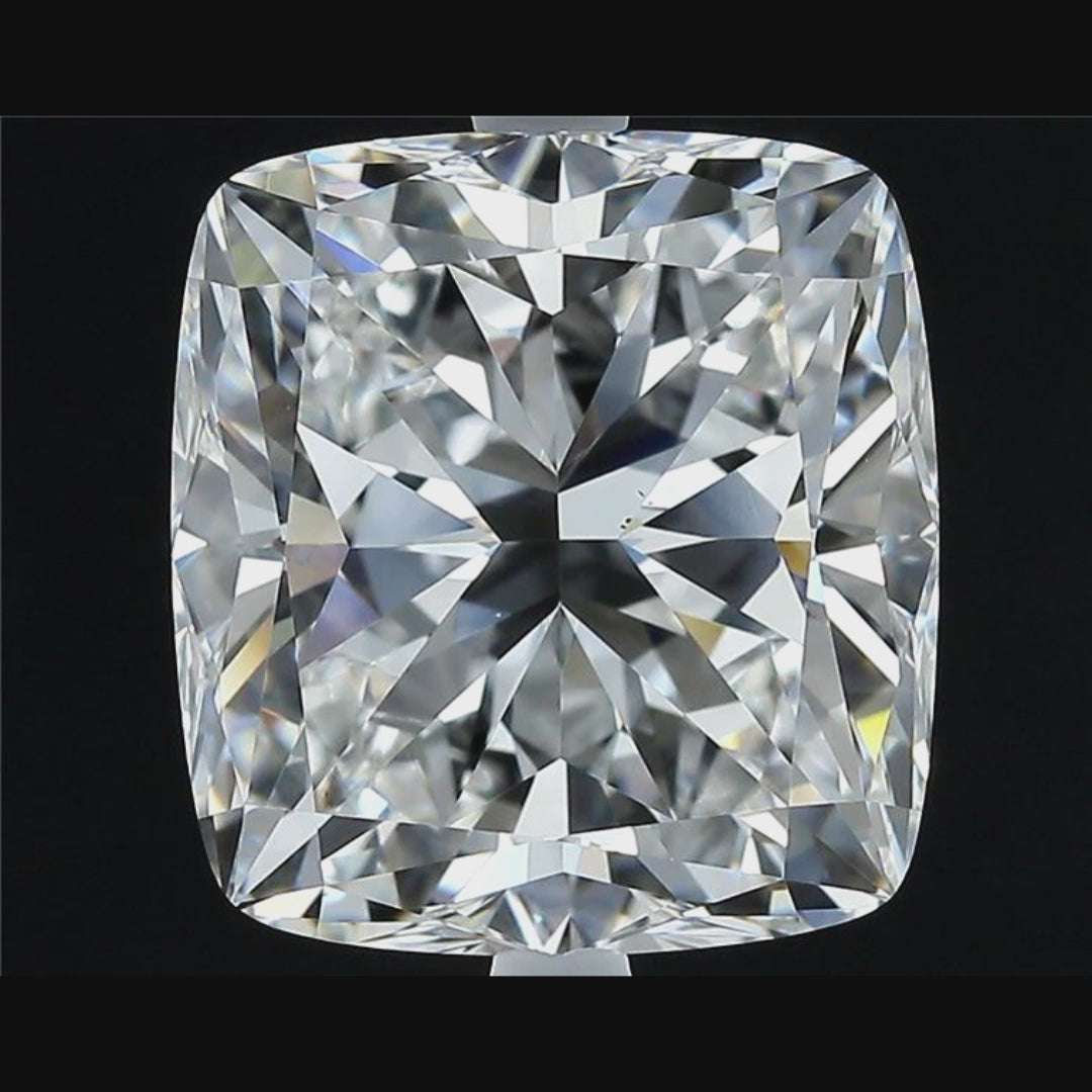 7.00 ct E VS1 Cushion GIA Graded Colorless Rare Natural Diamond