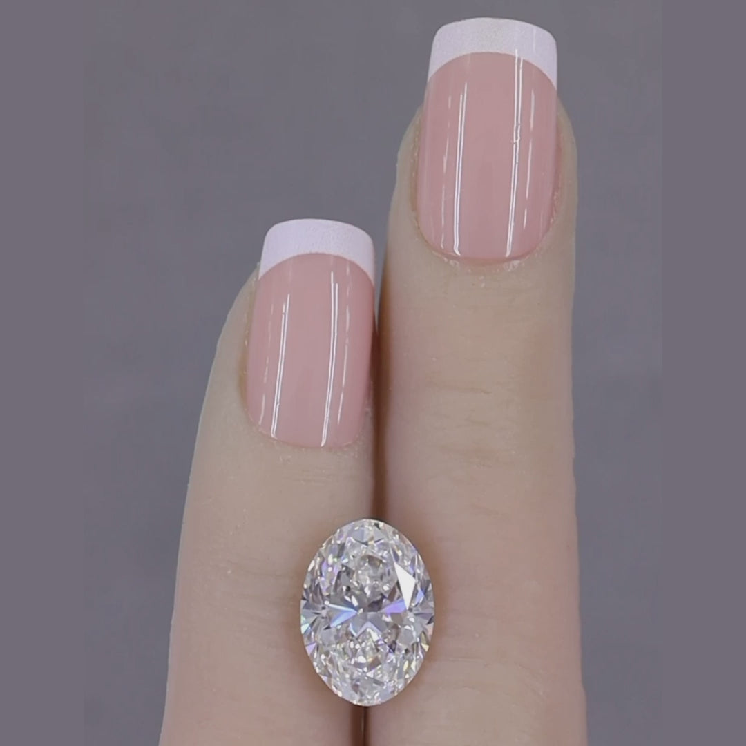 5.45 ct F VVS2 Oval GIA Graded Colorless Rare Natural Diamond