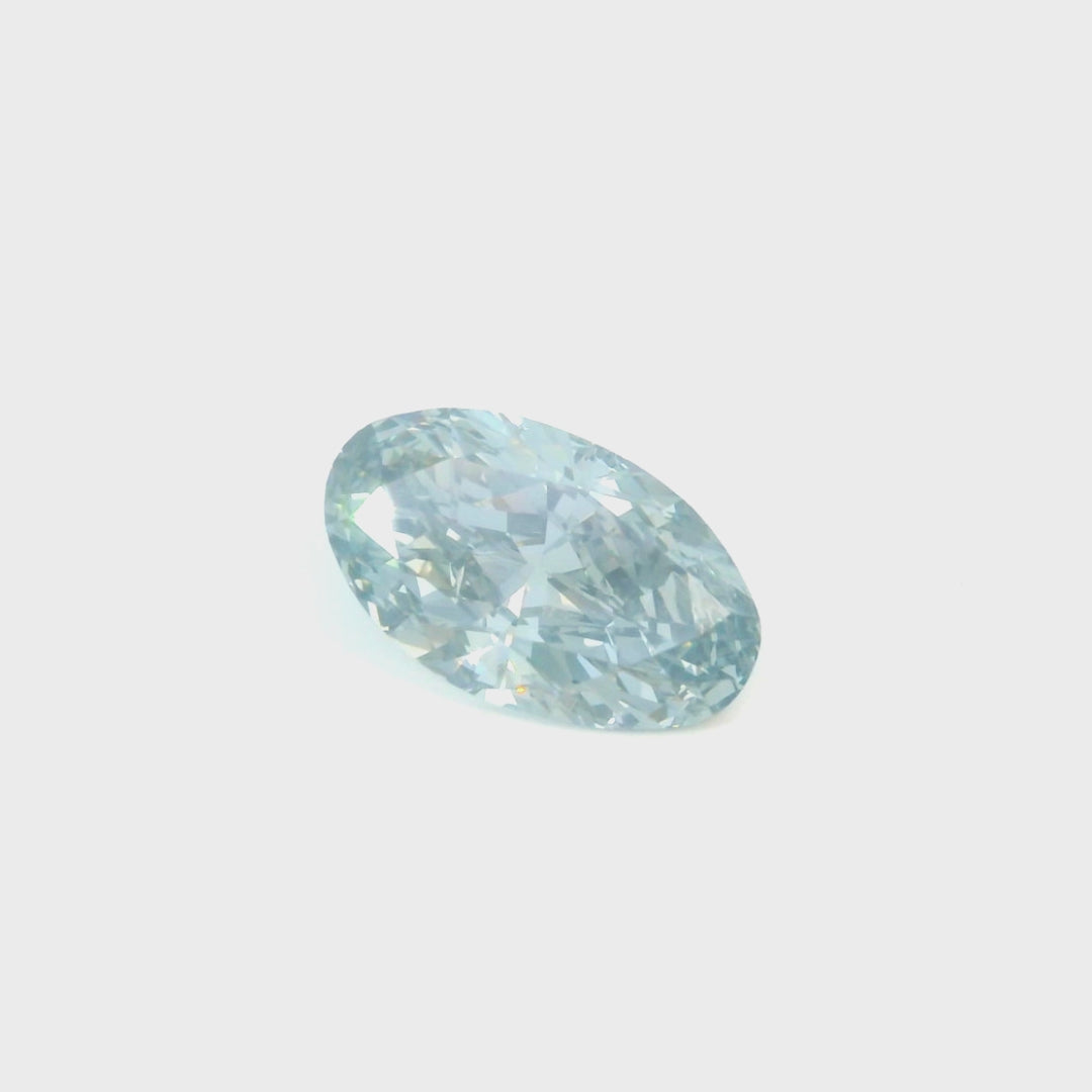 Fancy Dark Gray-Blue Oval 3.10CT And Fancy Vivid Yellow Asscher 3.30CT