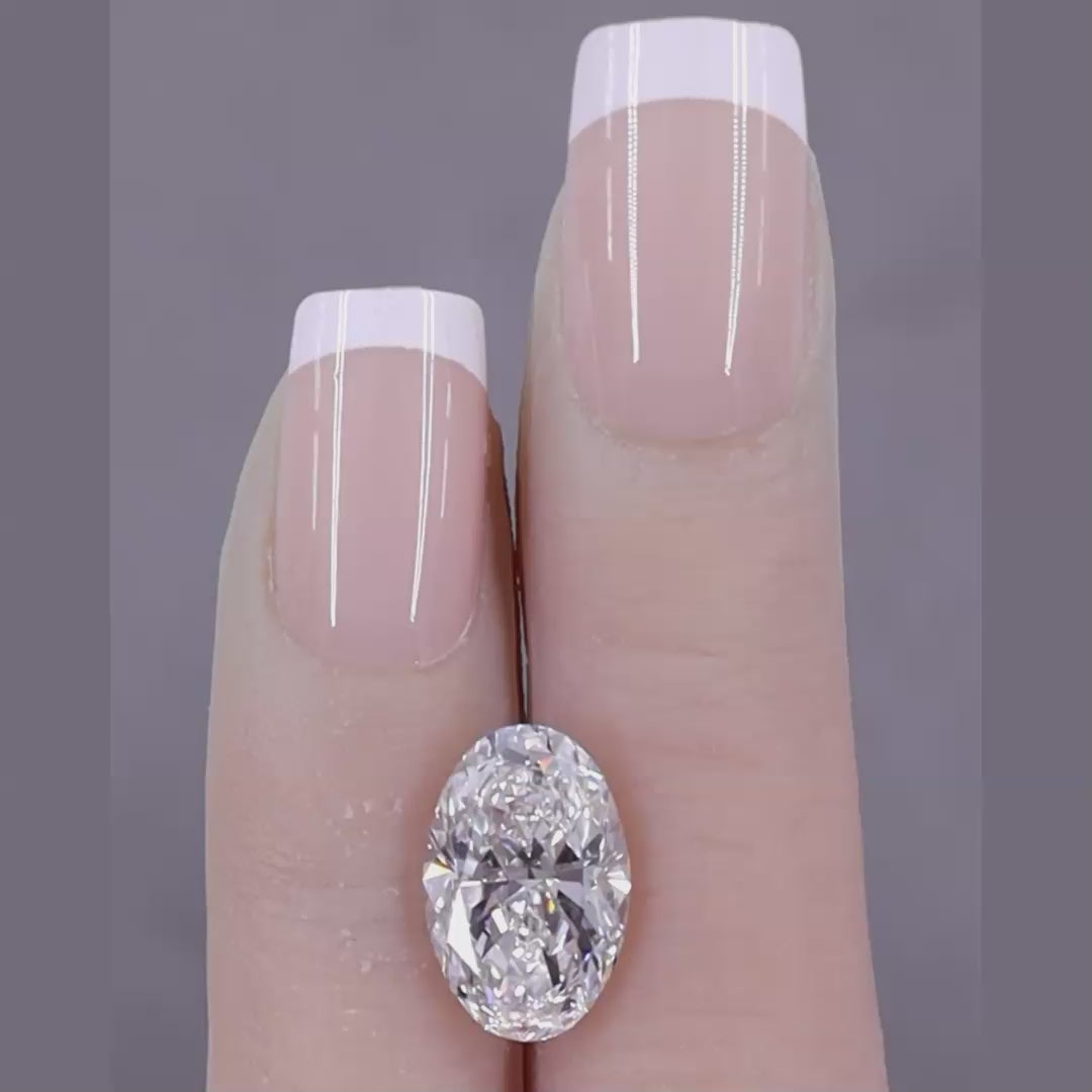 5.00 ct F IF Oval GIA Graded Colorless Rare Natural Diamond