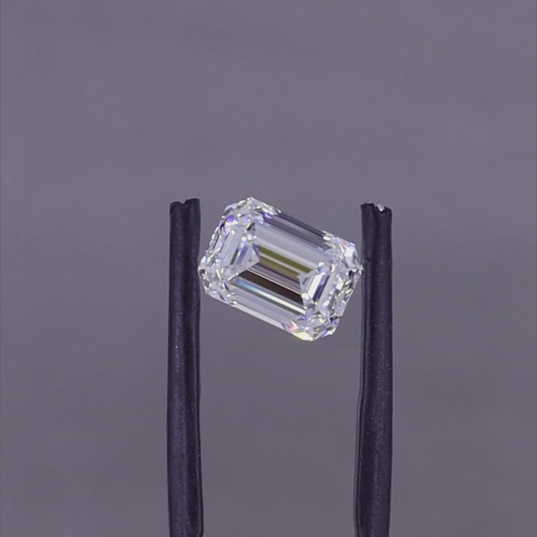 5.00 ct D VS1 Emerald GIA Graded Colorless Rare Natural Diamond
