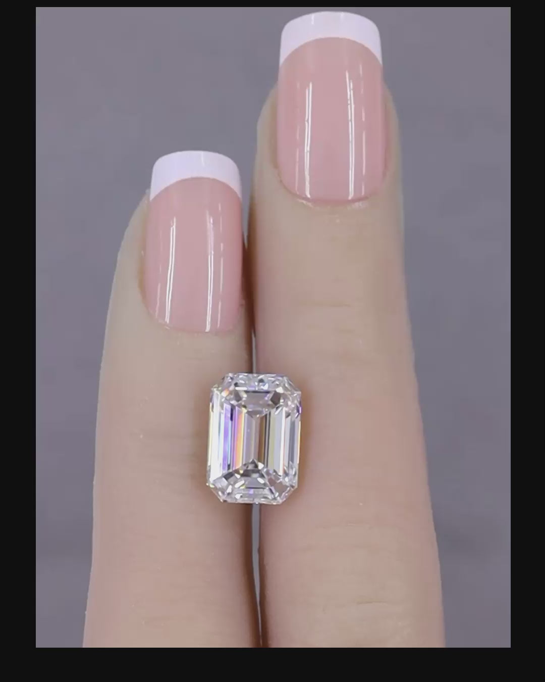 5.00 ct F VS1 Emerald GIA Graded Colorless  Rare Natural Diamond