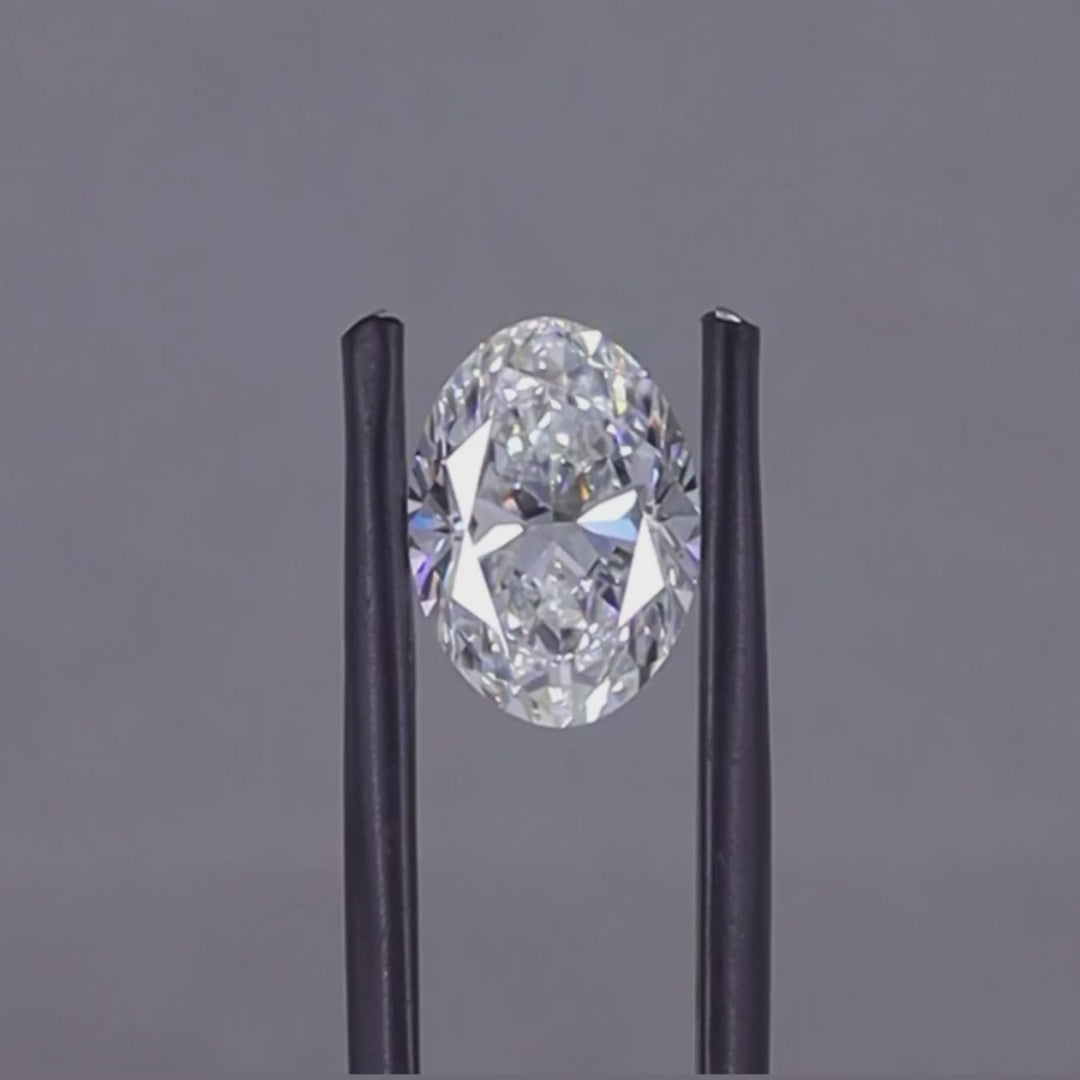 5.45 ct F VVS2 Oval GIA Graded Colorless Rare Natural Diamond