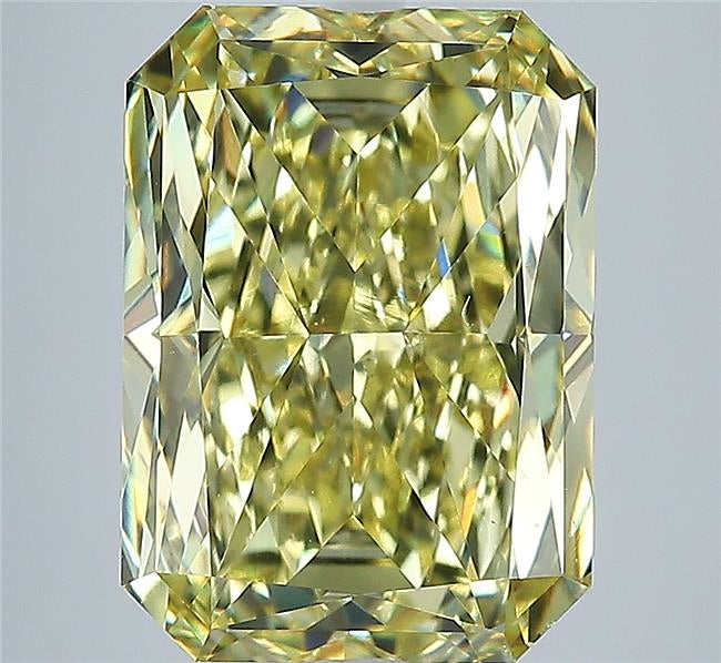 6.01 ct Fancy Intense Yellow Radiant Rare Natural Diamond