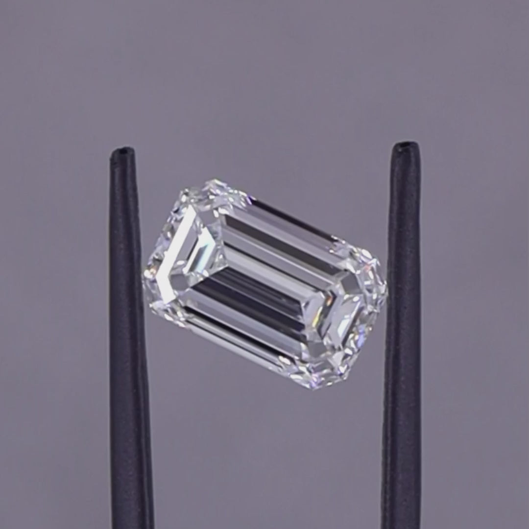 6.00 ct F VS1 Emerald GIA Graded Colorless Rare Natural Diamond