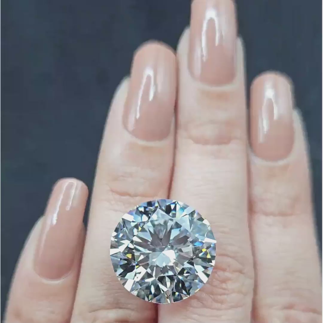 15.00 ct D VVS1 Round GIA Graded Colorless Rare Natural Diamond