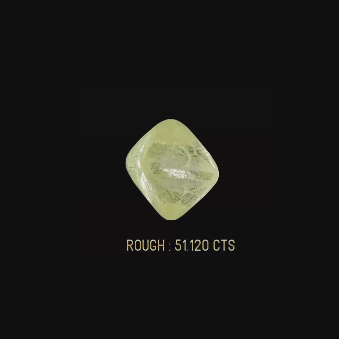 30.00 ct Fancy Vivid Yellow Cushion Rare Natural Diamond