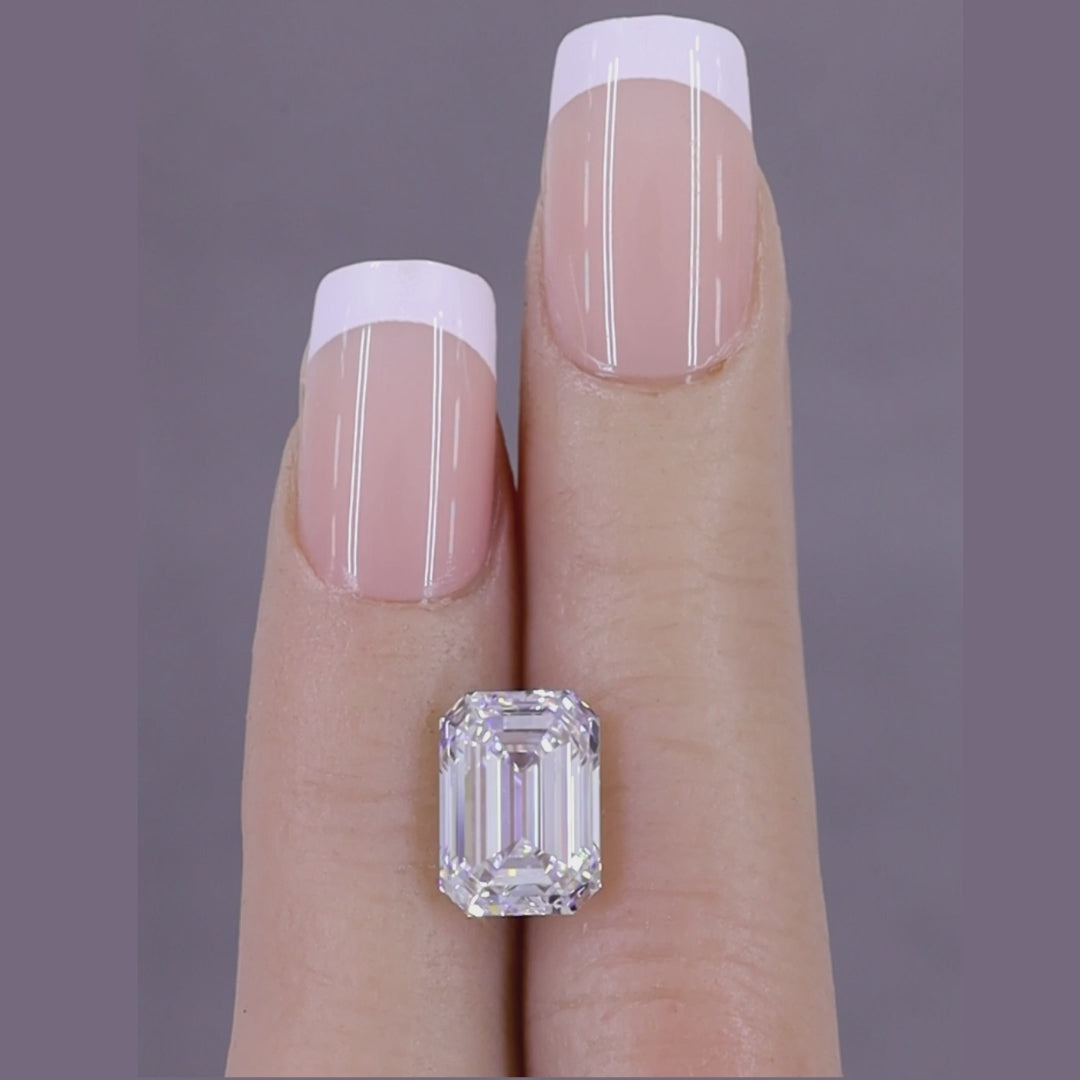 5.00 ct D VS1 Emerald GIA Graded Colorless Rare Natural Diamond