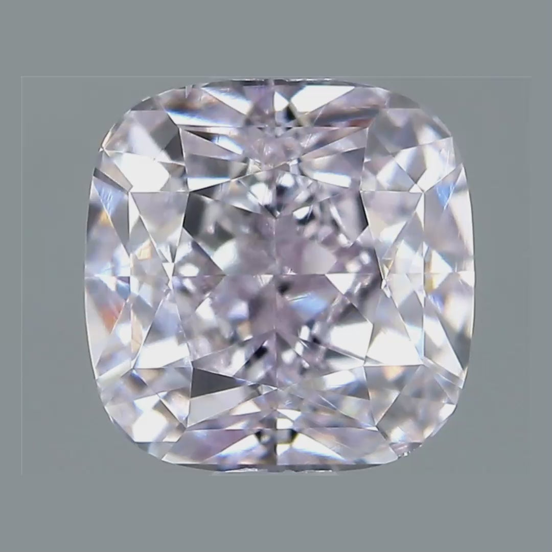 1.05 Fancy Light Purplish Pink Cushion Natural Diamond