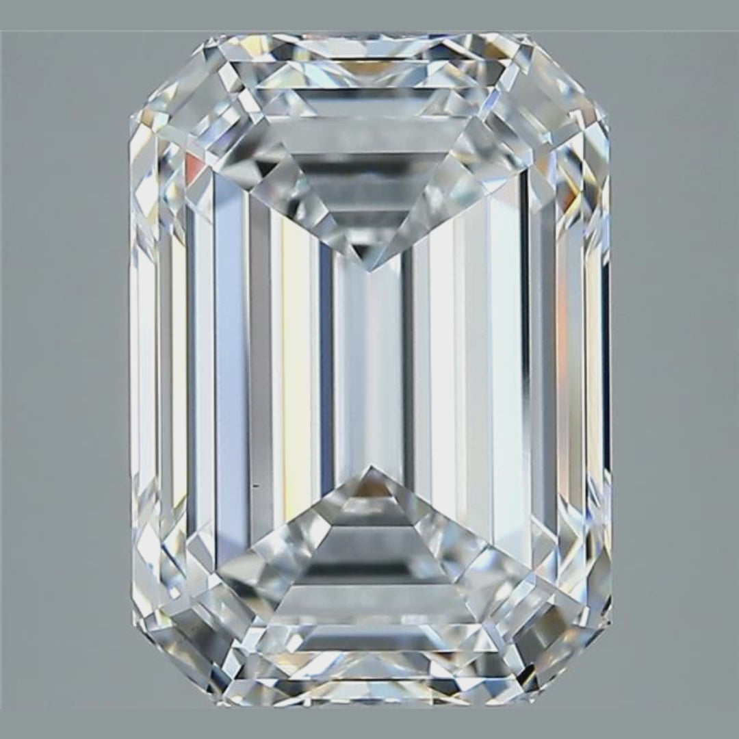 5.00 ct D VS1 Emerald GIA Graded Colorless Rare Natural Diamond