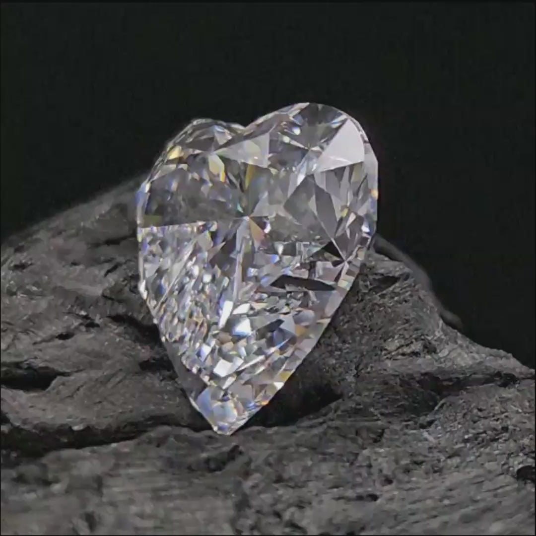 11.50 ct D FL Heart GIA Graded  Type IIa Colorless Rare Natural Diamond