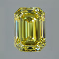 3.00 ct Fancy Vivid Yellow Emerald Rare Natural Diamond